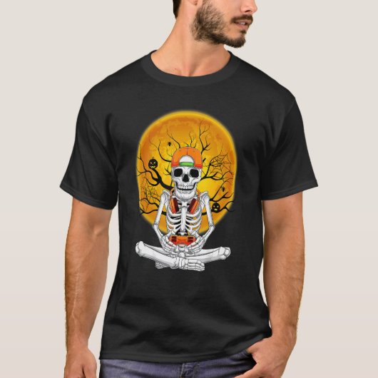 Skeleton gamer B T-shirt (Voorkant)