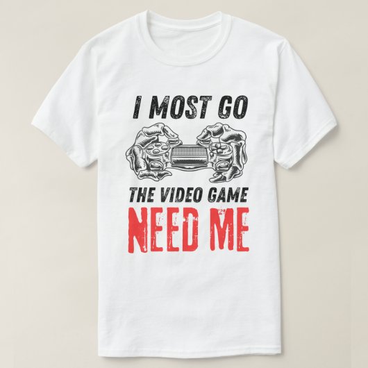 Skeleton Gamer Controller Heb Me Ontwerp Nodig T-shirt (Design voorkant)
