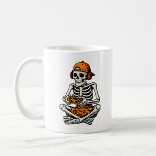 Skeleton Gamer Hoofdtelefoon Grappig Halloween Gam Koffiemok