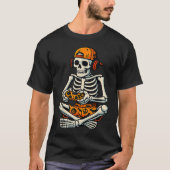 Skeleton Gamer Hoofdtelefoon T-shirt (Voorkant)