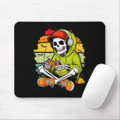 Skeleton Gamer Lui Halloween Kostuum Cool Video-g Muismat (Met muis)