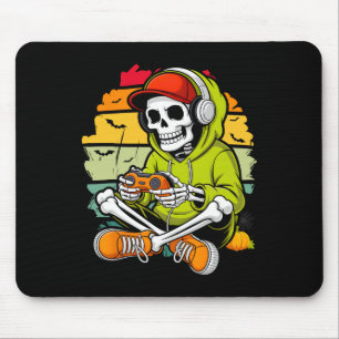 Skeleton Gamer Lui Halloween Kostuum Cool Video-g Muismat