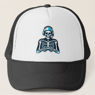 Skeleton Gamer Skull – Gaming Headset Controller D Trucker Pet
