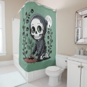 Skeleton Gardener Douchegordijn (In situ)