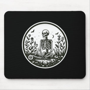 Skeleton Gardener Planten Halloween Gardening 1 Muismat