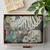 Skeleton gemanipuleerd door Witch, Kuniyoshi Tissuepapier (Geschenk)