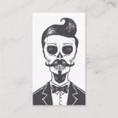 Skeleton Gentleman Barber Visitekaartje (Voorkant)