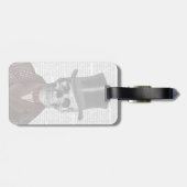 Skeleton Gentleman en Top hat Bagagelabel (Achterkant horizontaal)