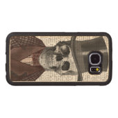 Skeleton Gentleman en Top hat Carved Samsung Galaxy S6 Hoesje 1 (Achterkant (horizontaal))