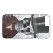 Skeleton Gentleman en Top hat Case-Mate iPhone Case (Achterkant (Horizontaal))