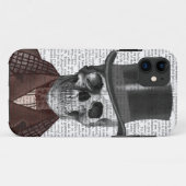 Skeleton Gentleman en Top hat Case-Mate iPhone Case (Achterkant (horizontaal))
