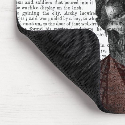 Skeleton Gentleman en Top hat Muismat (Hoek)