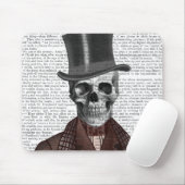 Skeleton Gentleman en Top hat Muismat (Met muis)