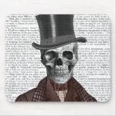 Skeleton Gentleman en Top hat Muismat (Voorkant)