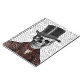 Skeleton Gentleman en Top hat Notitieboek (Linkerzijde)