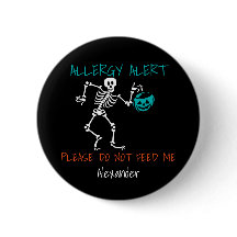 Skeleton Gepersonaliseerde Halloween Food Allergy