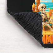 Skeleton Ghost Beach Palm Halloween Su Muismat (Hoek)