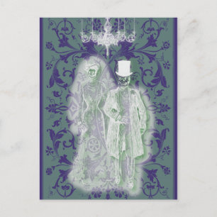 Skeleton Ghost Bride & Groom Briefkaart