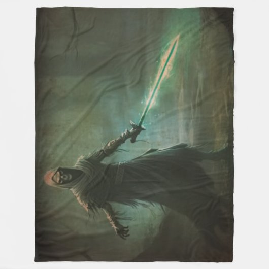 SKELETON GHOST FLEECE DEKEN (Voorkant)