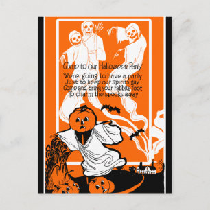  Skeleton Ghost Greeting Briefkaart