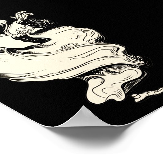  Skeleton Ghost Poster (Hoek)