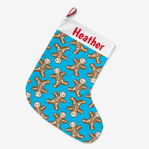 Skeleton Gingerbrood Man Patroon Grote Kerstsok