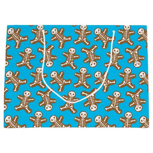 Skeleton Gingerbrood Mannen Groot Cadeauzakje (Voorkant)