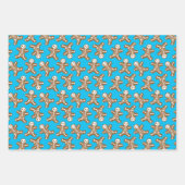 Skeleton Gingerbrood Mannen Inpakpapier Vel (Voorkant)