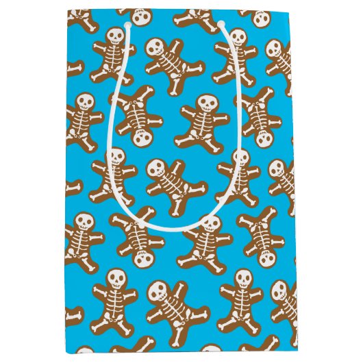 Skeleton Gingerbrood Mannen Medium Cadeauzakje (Voorkant)