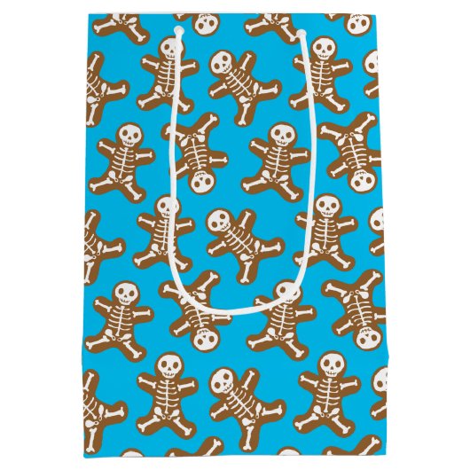 Skeleton Gingerbrood Mannen Medium Cadeauzakje (Achterkant)