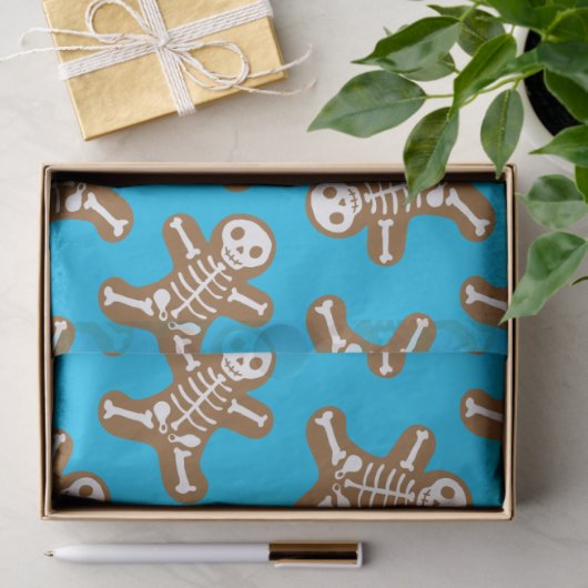 Skeleton Gingerbrood Mannen Tissuepapier (Geschenk)