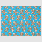 Skeleton Gingerbrood Mannen Tissuepapier (Voorkant)