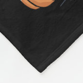 Skeleton Giraffe in Ghosts Halloween Fleece Deken (Hoek)