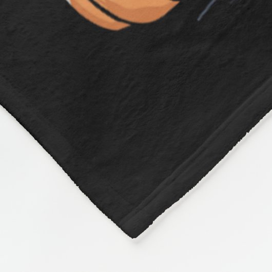 Skeleton Giraffe in Ghosts Halloween Fleece Deken (Hoek)