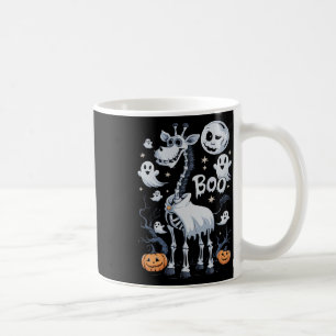Skeleton Giraffe in Ghosts Halloween Koffiemok