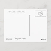 Skeleton Girl op Red Velvet-stoel Briefkaart (Achterkant)