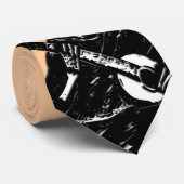 Skeleton gitaar tan stropdas (Opgerold)