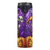 Skeleton Gnomen Halloween Thermosbeker (Achterkant)