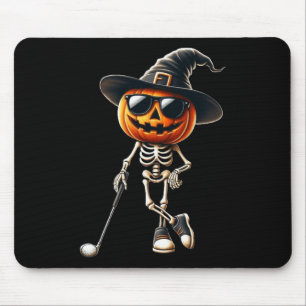 Skeleton Golf Pompoen Golfen Golfer Halloween Cos Muismat