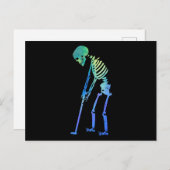 Skeleton Golfer Funny Halloween Golf Sport Briefkaart (Voorkant / Achterkant)
