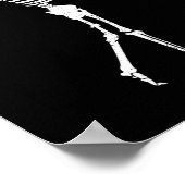 Skeleton Golfer Funny Halloween Golf Sport Poster (Hoek)