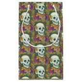 SKELETON GOTHIC GENTLEMAN SKULL HALLOWEEN GIFT BAG KLEIN CADEAUZAKJE (Achterkant)