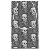 SKELETON GOTHIC GENTLEMAN SKULL HALLOWEEN GIFT BAG KLEIN CADEAUZAKJE (Achterkant)