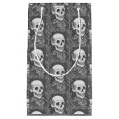 SKELETON GOTHIC GENTLEMAN SKULL HALLOWEEN GIFT BAG KLEIN CADEAUZAKJE (Voorkant)