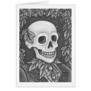 SKELETON GOTHIC GENTLEMAN SKULL WENSKAART Blank