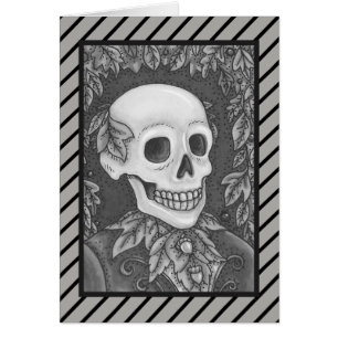SKELETON GOTHIC GENTLEMAN SKULL WENSKAART Blank