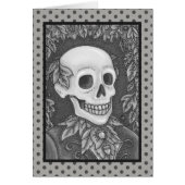 SKELETON GOTHIC GENTLEMAN SKULL WENSKAART Blank (Voorkant)