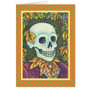 SKELETON GOTHIC GENTLEMAN SKULL WENSKAART Blank
