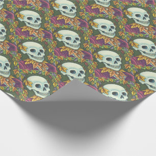 SKELETON, GOTHIC GENTLEMAN SKULL WRAPPER CADEAUPAPIER
