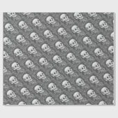 SKELETON, GOTHIC GENTLEMAN SKULL WRAPPER CADEAUPAPIER (Vlak)